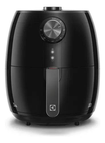 Fritadeira Elétrica Airfryer Sem Óleo Electrolux 3,2L Cesto Removível Preta Com Timer 1400W Eaf15 Efficient Por Rita Lobo 110v