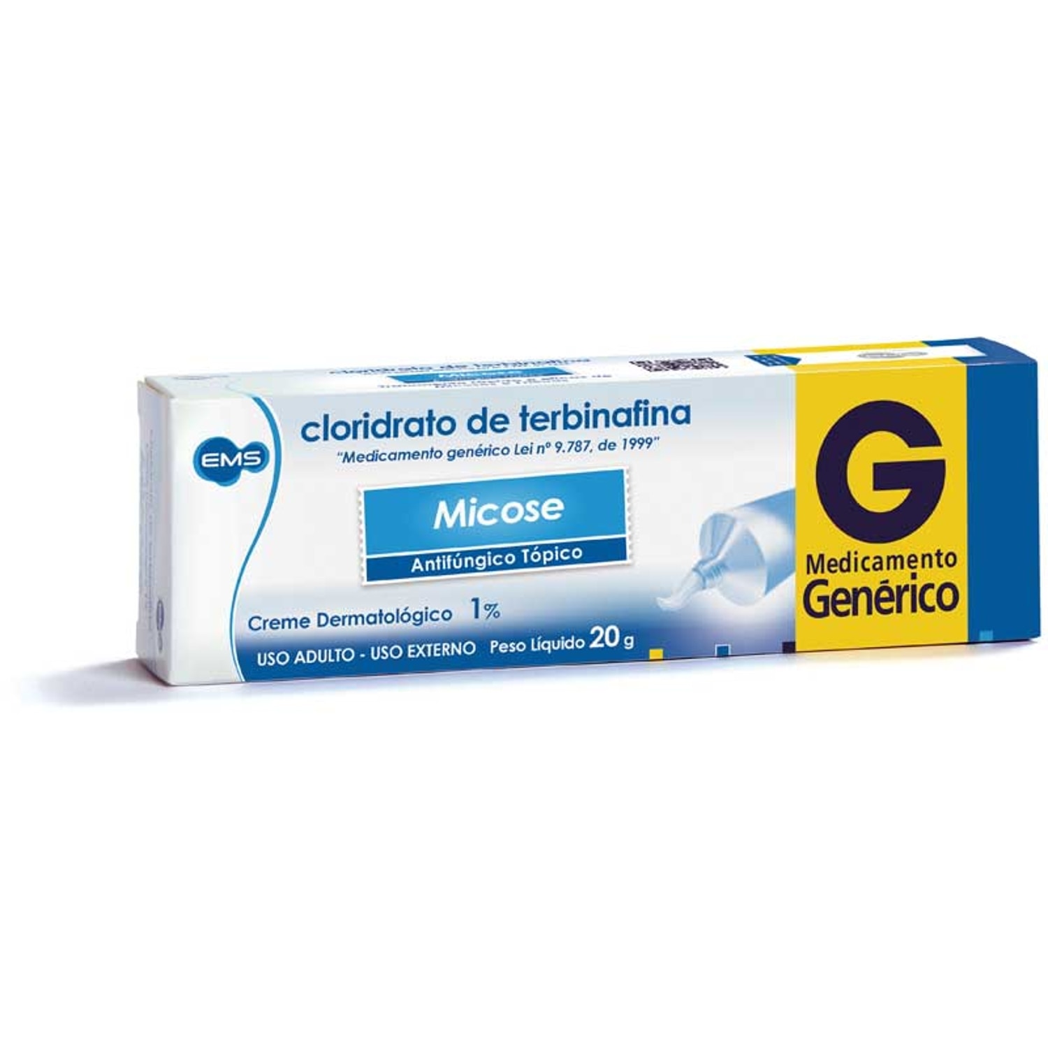 Cloridrato de Terbinafina Creme 10mg 20g EMS Generico