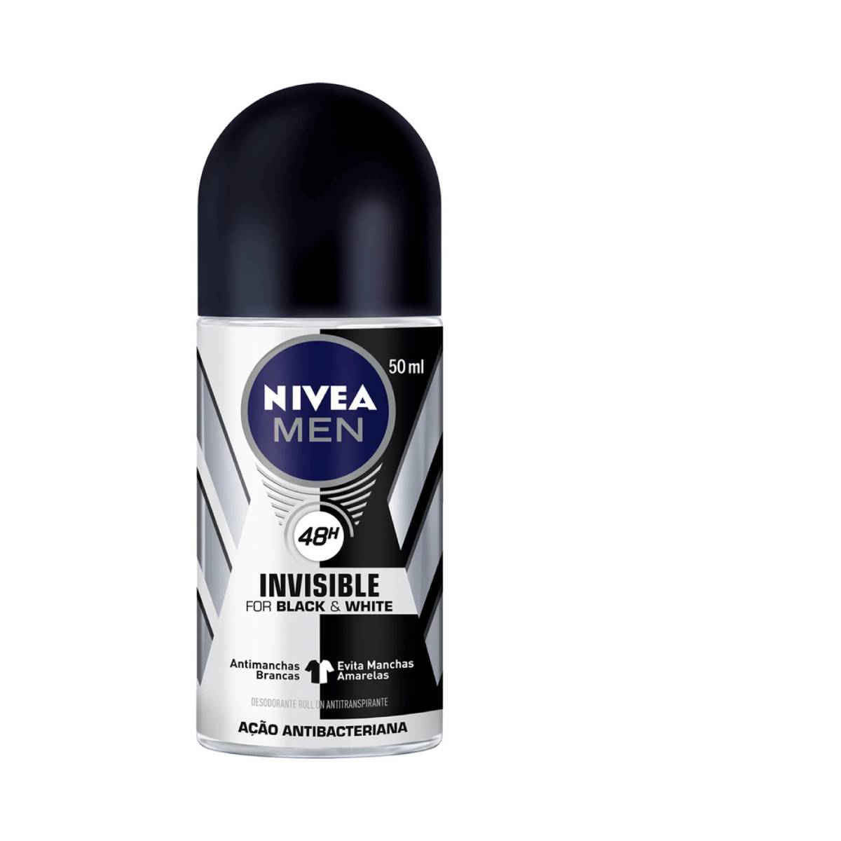 Desodorante Roll On Nivea Men Black & White Invisible 50ml