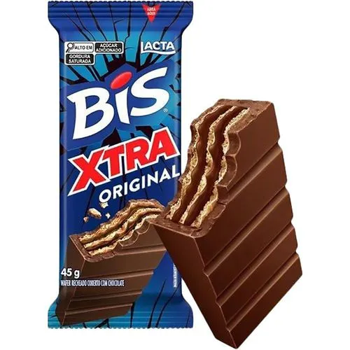 [Leve 5 / Cada R$ 2 ]Bis Xtra Chocolate ao Leite 45g