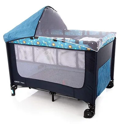 Cosco Kids, Berço Portátil Happy, 0 a 15kg , Azul