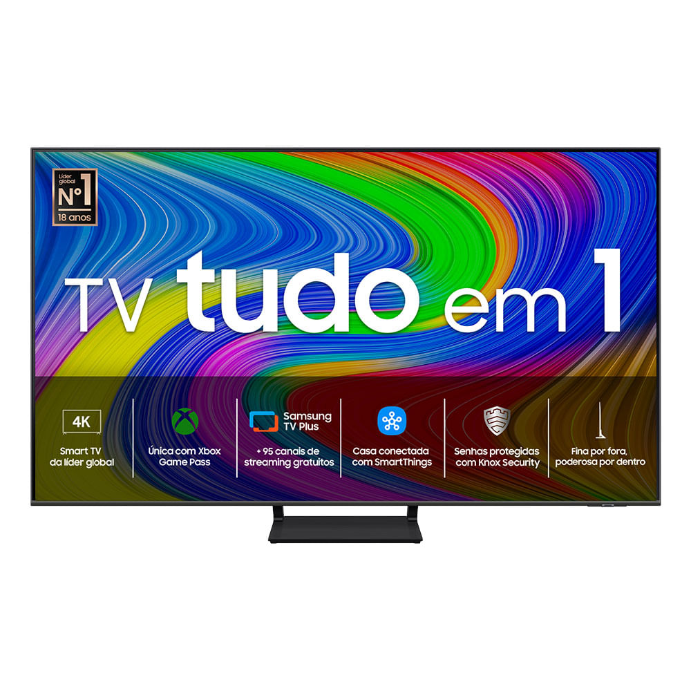 Samsung Smart TV 55 QLED 4K Q65D 2024, Modo Game, Tela sem limites, Design slim, Visual livre de cabos, Alexa built in