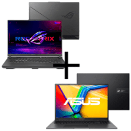 Kit Notebooks Asus Gamer ROG Strix G16 i7-13650HX 16GB SSD 512GB KeepOS G614JU-N3380 + Vivobook 16X i5-12500H 8GB SSD 512GB KeepOS K3605ZF-MB419