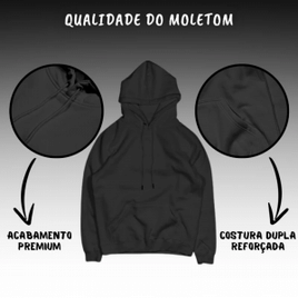 Moletom Basic Black Edition Premium Liso Sem Estampa Agasalho Flanelado Masculino Feminino Macio Top