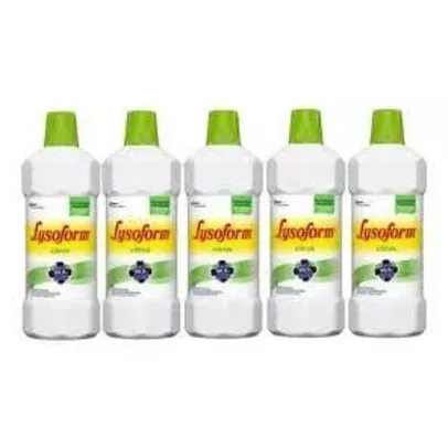 [REC/CUPOM DA ROLETA] 5x Lysoform Desinfetante Citrus 1 Litro