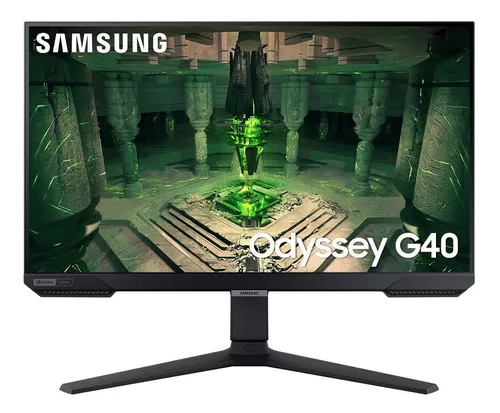 Monitor Samsung Odyssey G40 25" Preto, Full HD, IPS, 240Hz, 1ms, HDMI, FreeSync Premium, G-Sync, 110V/220V