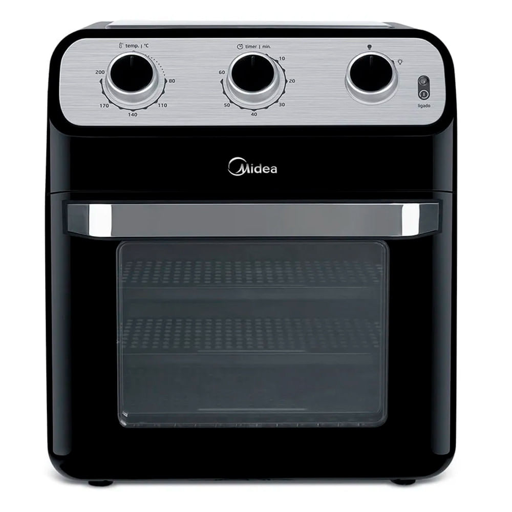 Fritadeira Sem Óleo Air Fryer OvenFryer 12L Midea Preto 1700W 127V - FFA20P1 Preto / 110V