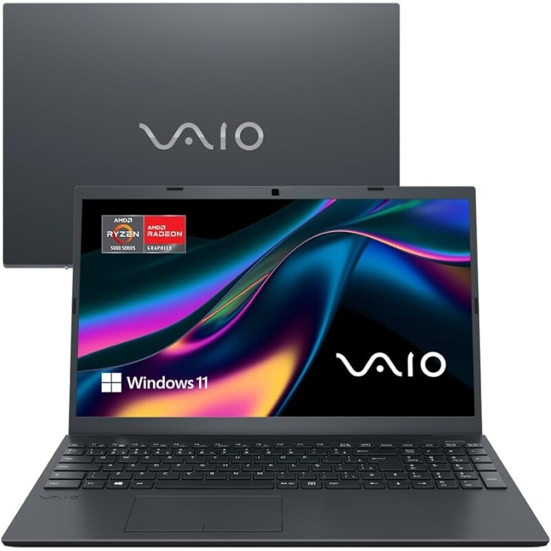 Notebook Vaio FE15 Ryzen 5-5500U 8GB SSD 512GB AMD Radeon Graphics Tela 15,6" FHD W11 - VJFE59F11X-B0511H