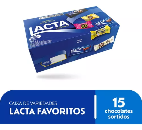 Lacta caixa de Bombons de chocolate sortidos favoritos 250,6g