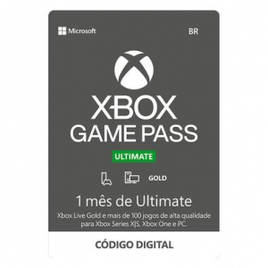 Gift Card Xbox Game Pass Ultimate 1 Mês