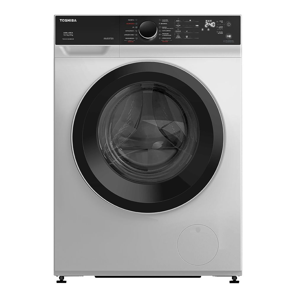 Lavadora de Roupas Lava e Seca Toshiba Greatwaves 12,5kg Branca TWD-BJ135M4BR