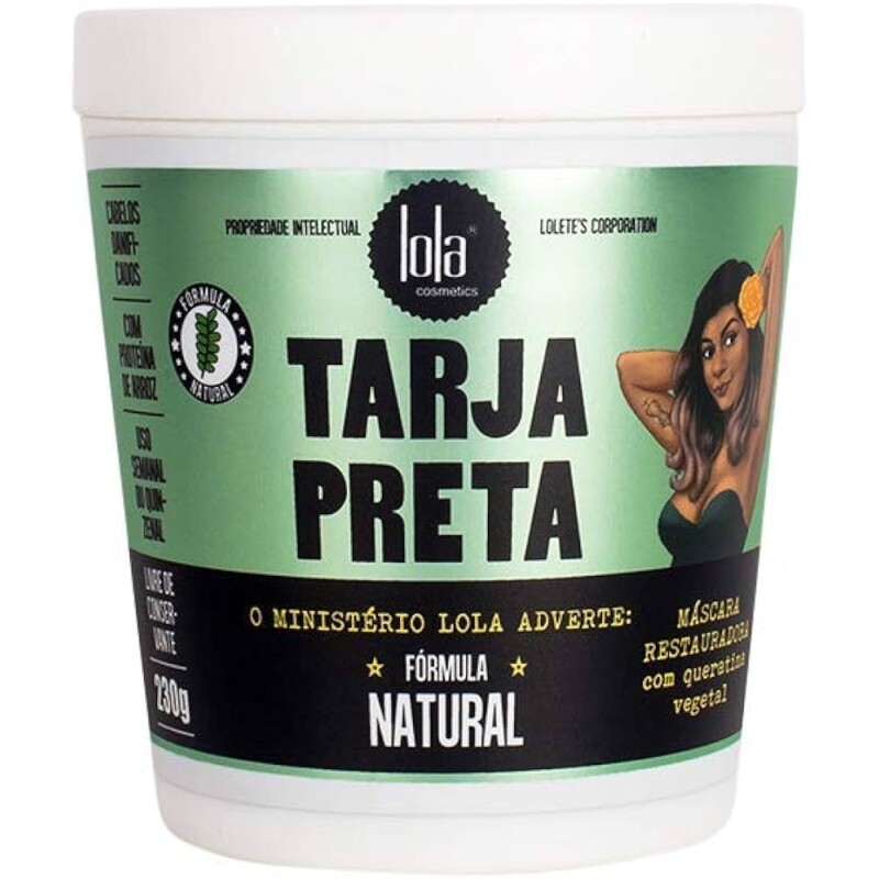 Máscara Lola Cosmetics Tarja Preta Queratina Vegetal - 230g