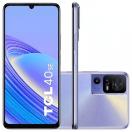 Smartphone TCL 40 SE 6,75" 4G 6GB 256GB Dual Chip Câmera Tripla 50MP Violeta Twinlight