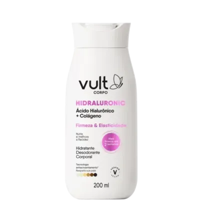 Vult Corpo Hidraluronic Firmeza & Elasticidade - Hidratante Desodorante Corporal 200ml