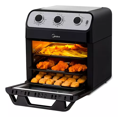 (CC Santander) Fritadeira Sem Óleo Ovenfryer 12l Midea Ffa20p2 220v Preto