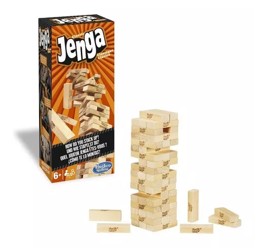 Jogo De Torre Jenga Clássico A2120 Hasbro