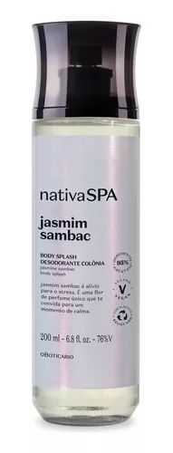 Body Splash Desodorante Colônia Nativa Spa Jasmim Sambac