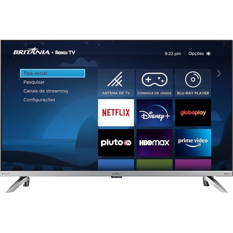 Britânia Smart TV 32 BTV32G7PR2CSGBLH LED Dolby Áudio