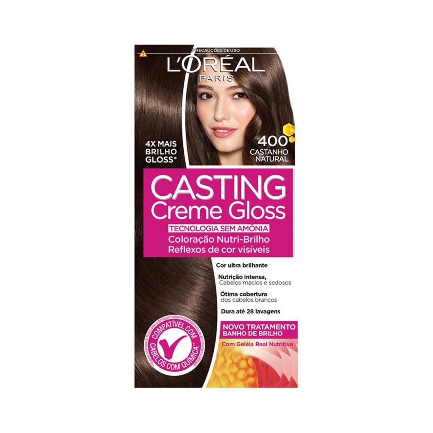 Tintura Casting Creme Gloss 400 Castanho Natural