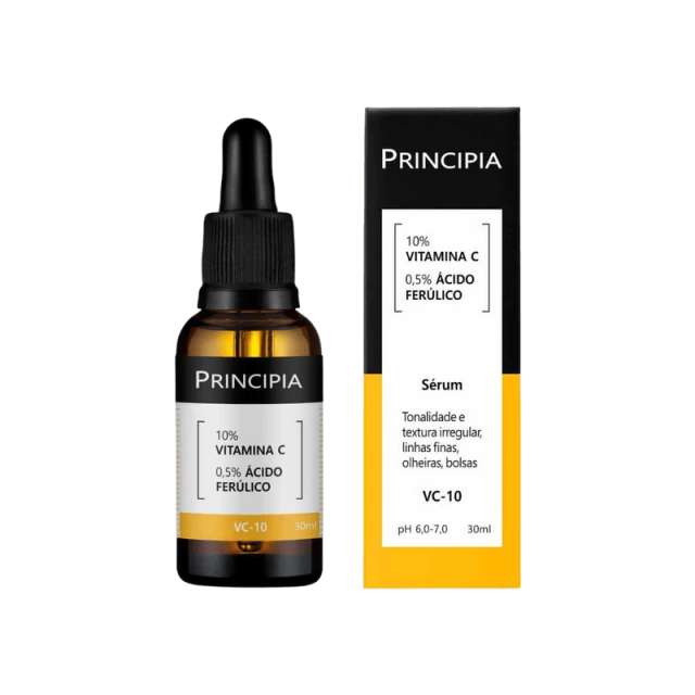 Principia Sérum SKINCARE Antioxidante Vitamina C 10% + ÁCIDO FERÚLICO VC-10 COM 30ML