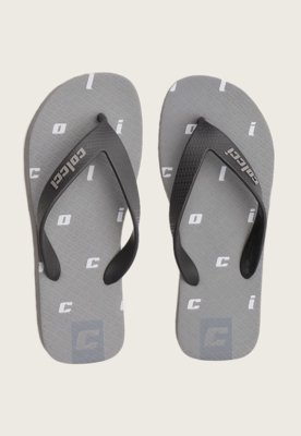 Chinelo Colcci Logo Cinza