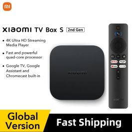 [Taxa inclusa] Xiaomi Mi TV Box S 4K Ultra HD de 2ª Geração - Versão Global, 2G 8G, WiFi, BT5.2, Dolby Vision e Atmos