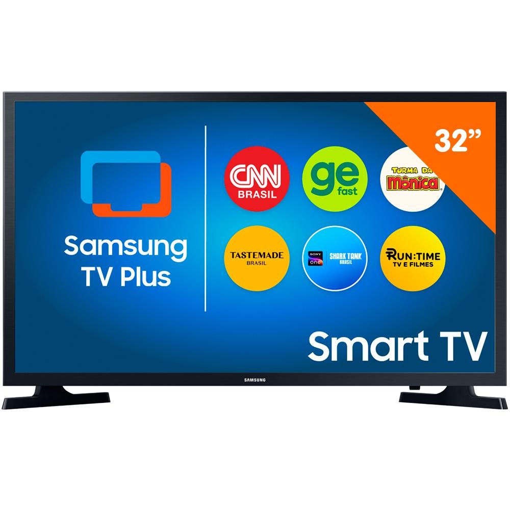 Smart TV 32" Samsung LED HD 2 HDMI 1 USB Wi-Fi UN32T4300AGXZD