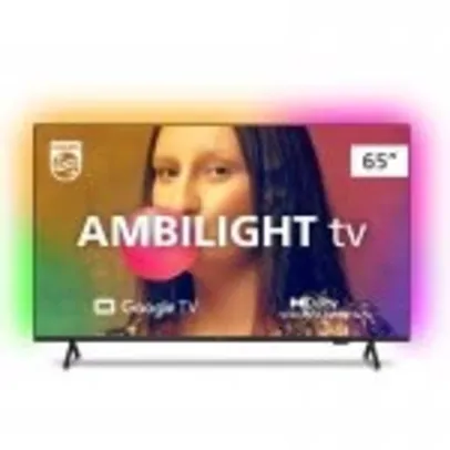 Smart TV Philips 65" Ambilight LED 4K UHD Google TV 65PUG7908/78