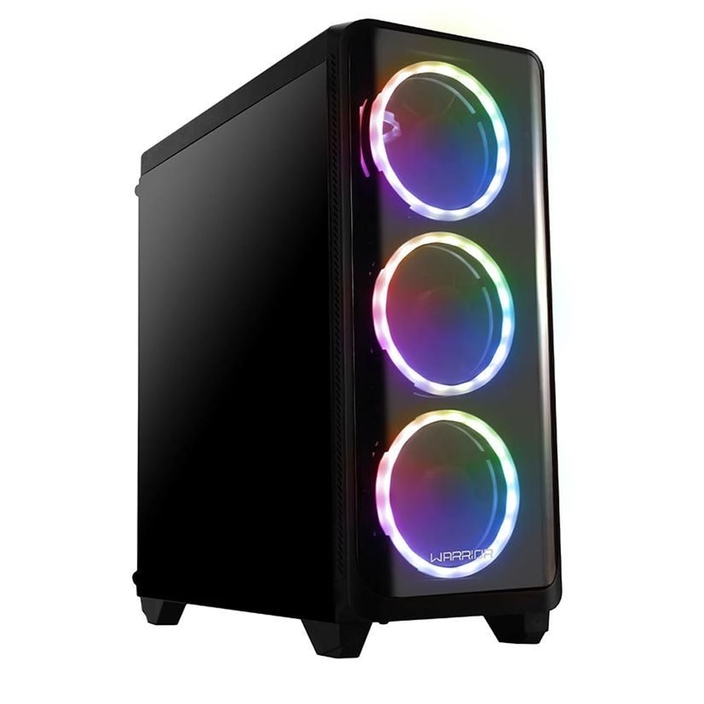 Gabinete Gamer Warrior Modoc RGB GA179 Preto