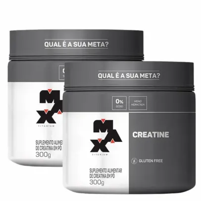 Kit Creatina Max Titanium Creatine 300g 2 unidades