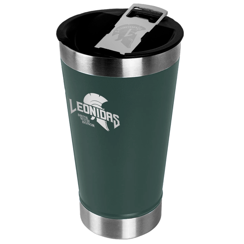 Copo Térmico Leonidas Quente ou Frio Metal - 473ml