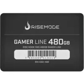 SSD Rise Mode Gamer Line 480GB Sata III Leitura 535MBs e Gravação 435MBs - RM-SSD-480