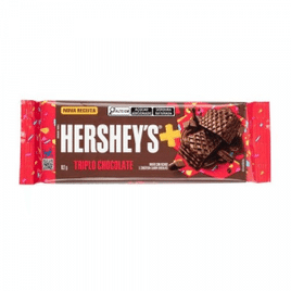 3 Unidades Wafer Triplo Chocolate Hershey's - 102g