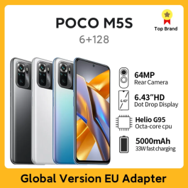 [ Taxa Inclusa ] Celular Smartphone Xiaomi Poco M5S 256 GB ROM | 8 GB RAM, NFC 64MP AI Quad Camera 6.43" Versão Global