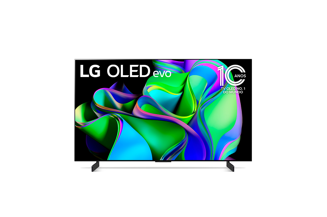 Smart TV 4K LG Oled Evo 42" Bluetooth 120Hz ThinQ AI G-Sync FreeSync Alexa e Wi-Fi - OLED42C3PSA