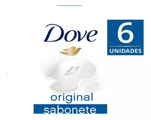 Kit Sabonete Hidratante em Barra Dove 90g com 6 Unidades