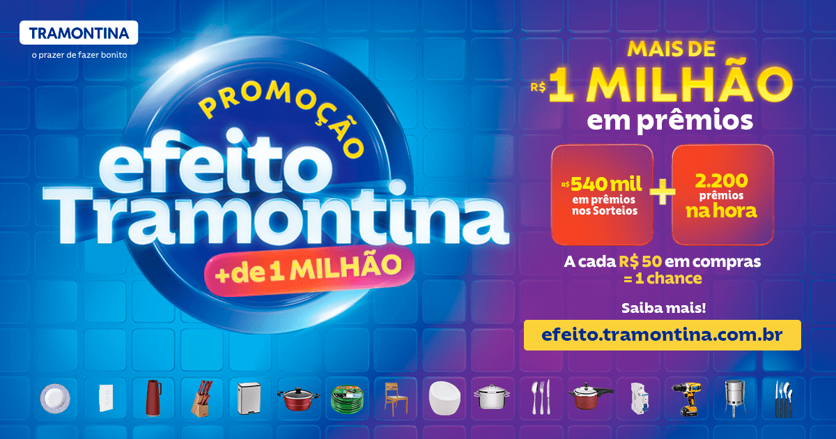 [Ler Descrição] Promoção Efeito Tramontina + de 1 Milhão