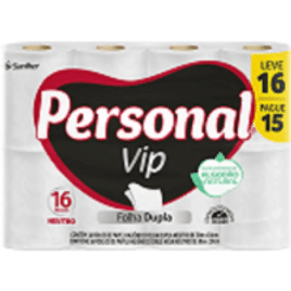 Papel Higiênico Folha Dupla 30 Metros Personal - 16 Unidades