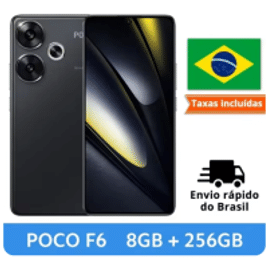 Smartphone Poco F6 8GB 256GB Snapdragon 8s Gen 3 Tela AMOLED 120Hz