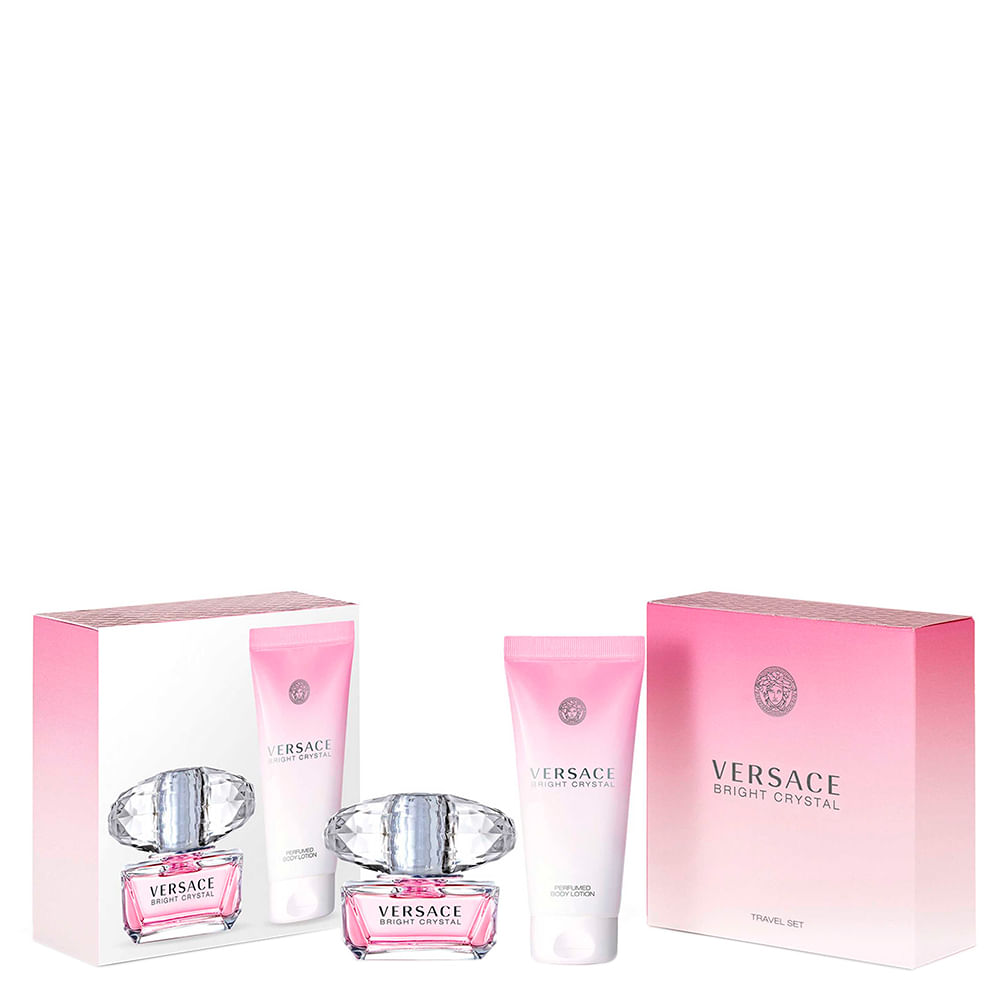 Kit Perfume Versace Bright Crystal Feminino 50 ml + Loção Corporal 100 ml