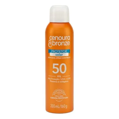 [Leve 2 Pague 1] Protetor Solar Aerossol Cenoura E Bronze Fps50 200Ml, Cenoura E Bronze