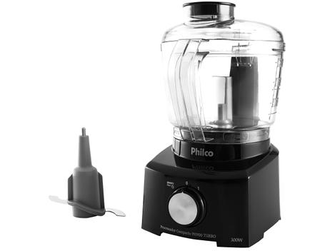 Mini Processador de Alimentos Philco 300W Preto PH900 Turbo 3 em 1