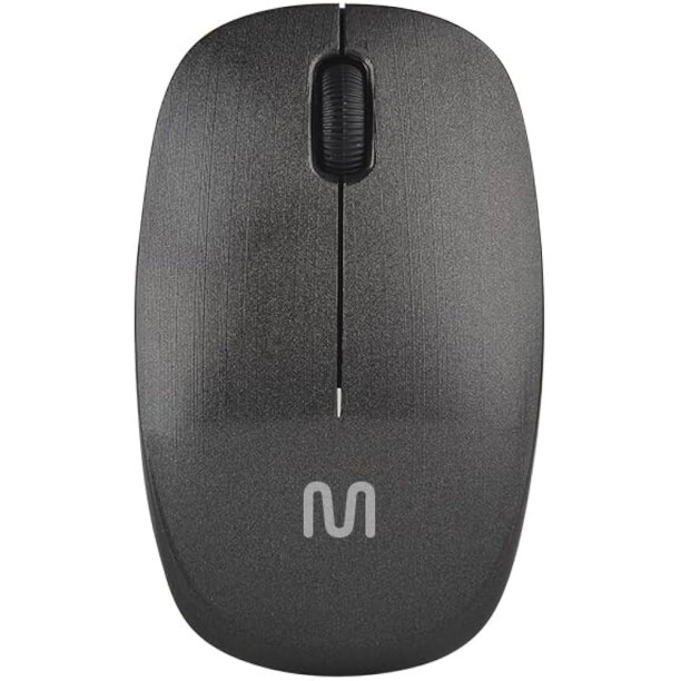 Mouse Sem Fio Standard Conexão Usb 1200dpi 3 Botões Design Ergonômico Preto - MO251