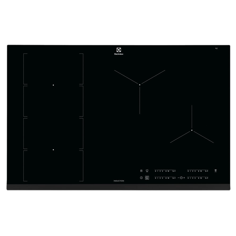 Cooktop de Indução 4 Zonas com Unicook Flexível Preto Electrolux - IE8FB