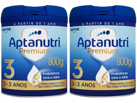 Kit 2 Unidades Fórmula Infantil Aptanutri Original Premium+ 3 - 800g