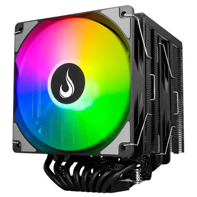 [App] Air Cooler Gamer Rise Mode Storm 8 Black, ARGB, AMD/Intel, 120mm, Preto - RM-ACST-ARGB-B