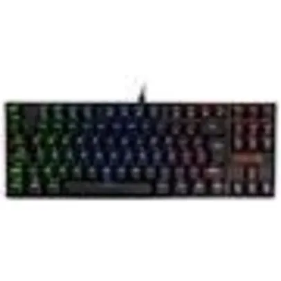 [app] Teclado Mecânico Gamer Redragon Kumara, Anti-Ghosting, RGB, Switch Outemu Red, ABNT2, Preto, PT - K552RGB-1 (PT-RED)