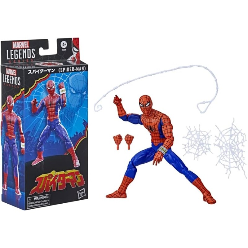 Boneco Legends Series 60th Anniversary Japanese Spider-Man Figura 15 cm - MARVEL