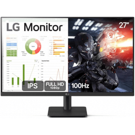 Monitor LG 27” IPS Full HD 100Hz HDMI Ajuste de Inclinação - 27MS500-B