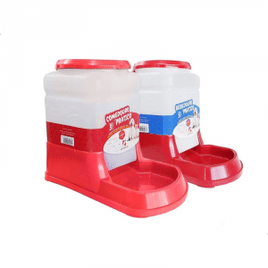 Kit Bebedouro Comedouro Automatico Cachorro Gato Prático 3lt